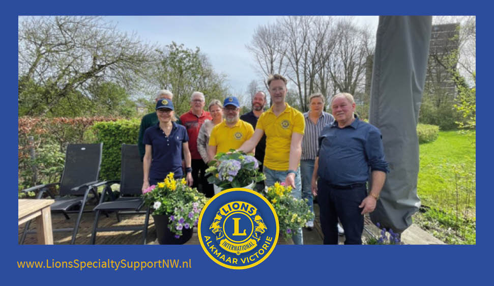 Lions regio Alkmaar zetten bloemetjes buiten